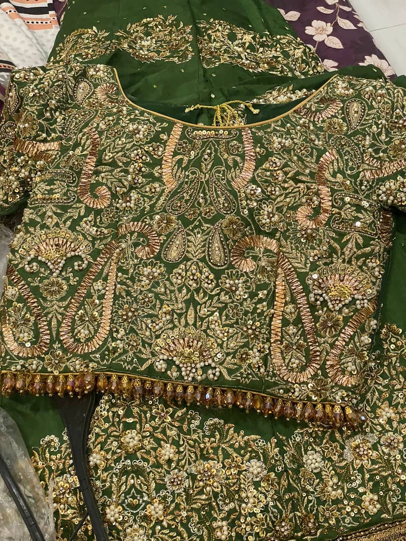 Green lehnga choli 1