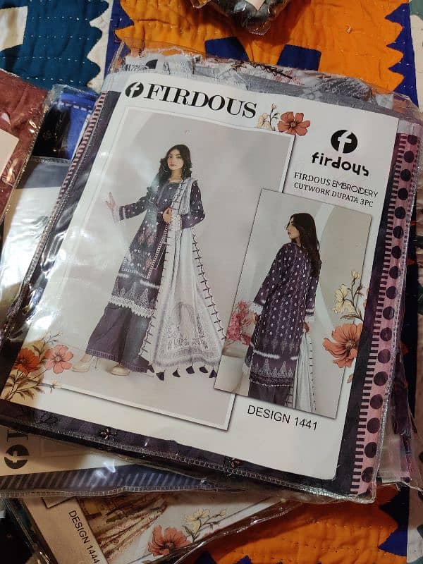 Firdous Noor e azal embroidery 3 piece 8