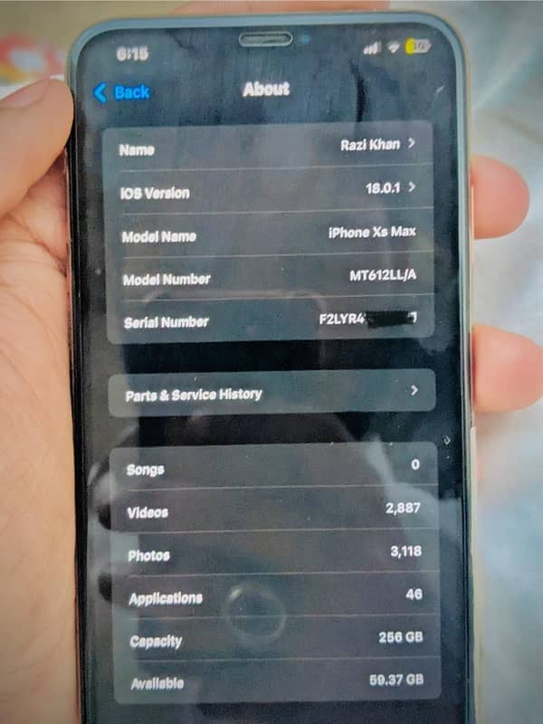 i phone xs max pta approve 256gb Gold colour 8