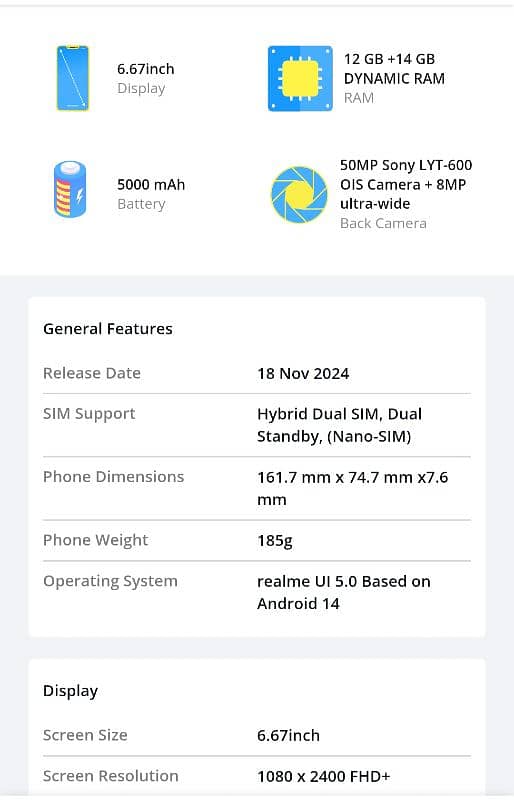 realme 13 plus 5g new only 5 days used 7