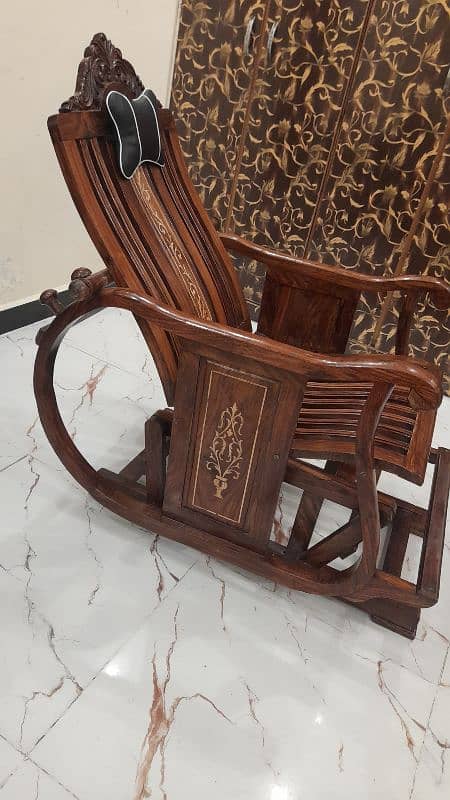 Pure wooden rocking chair 2