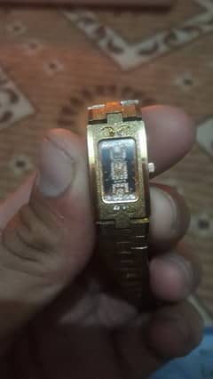 Quartz Swistar 22k Gold Plated Ladies Watch