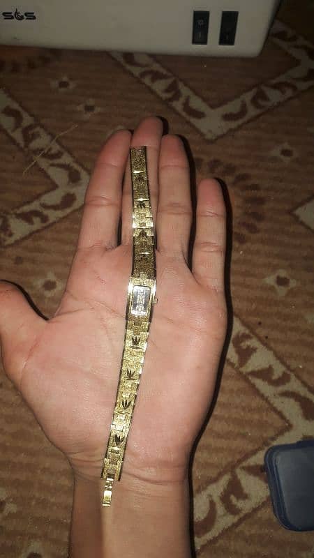 Quartz Swistar 22k Gold Plated Ladies Watch 2