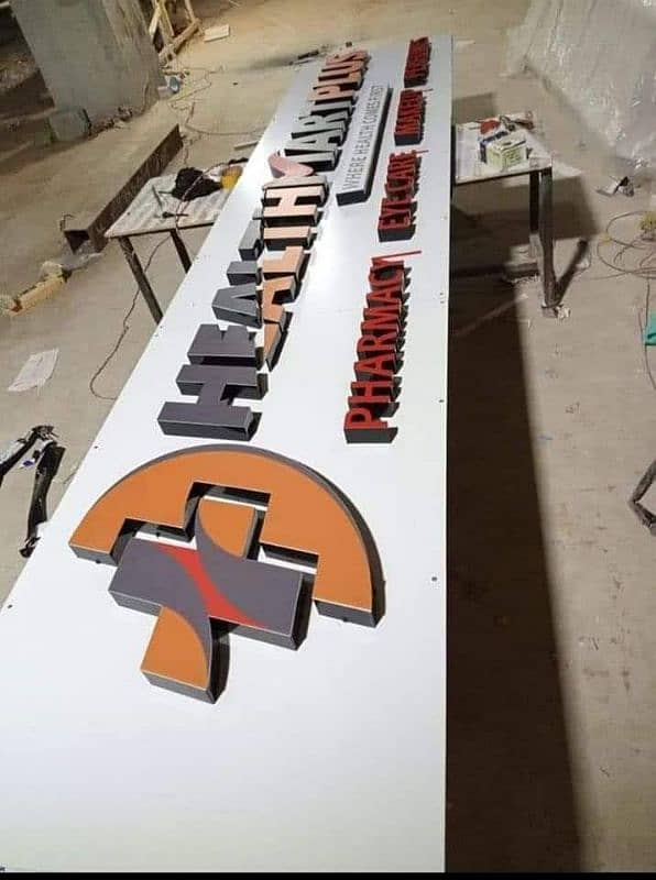 Sign Board specialist in islamabad Panaflex Sign Board 3D 12