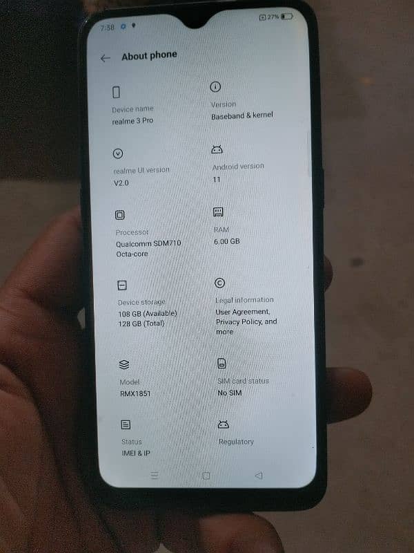 realme 3pro 6/128 5