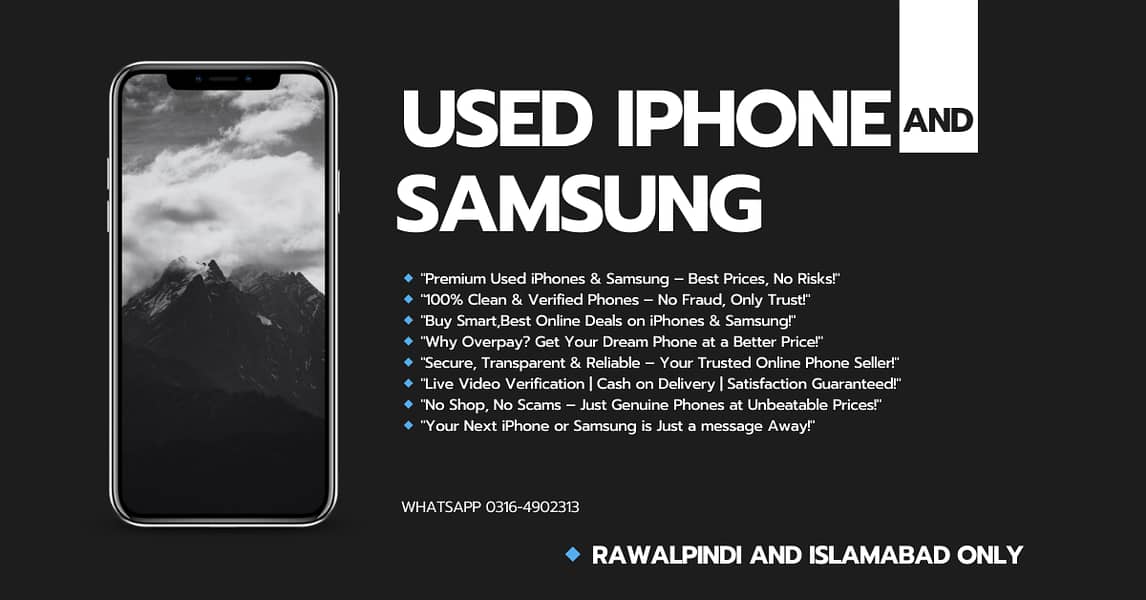 Used iPhones & Samsung – Best Prices 0