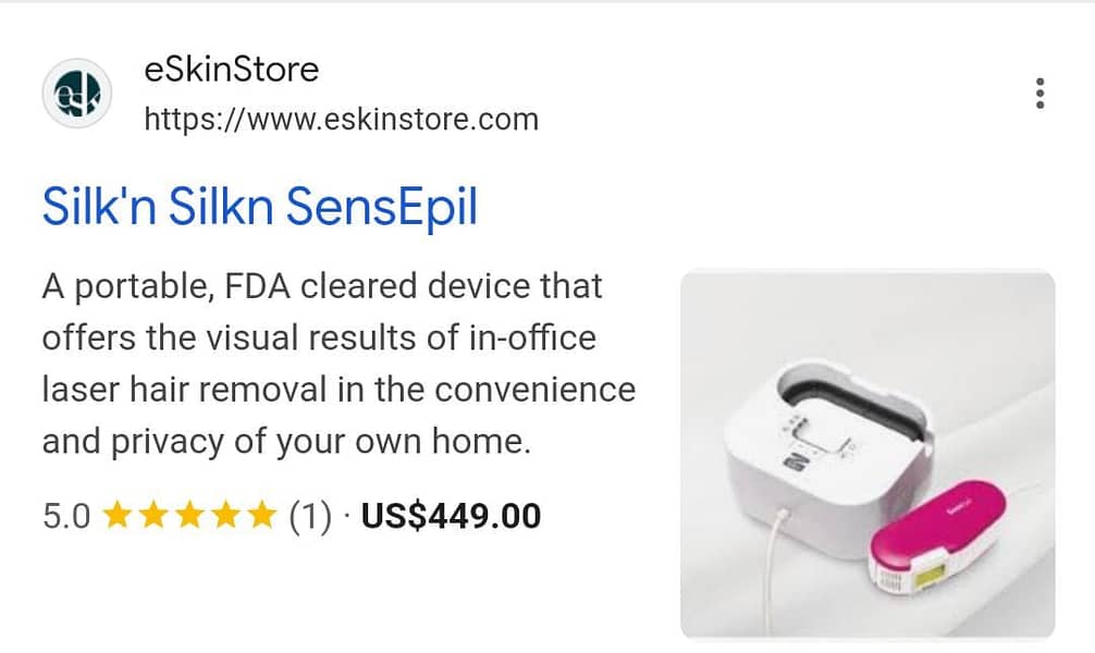 Hair Removal for sale/Silk'n SensEpil Permanent Hair Removal 3