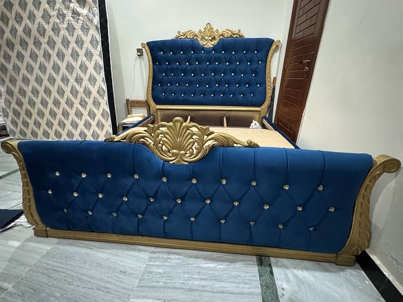 king size bed poshish new 1