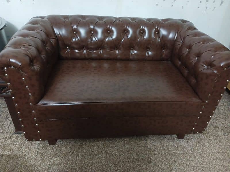 7 Seater Leather Sofa Set 1