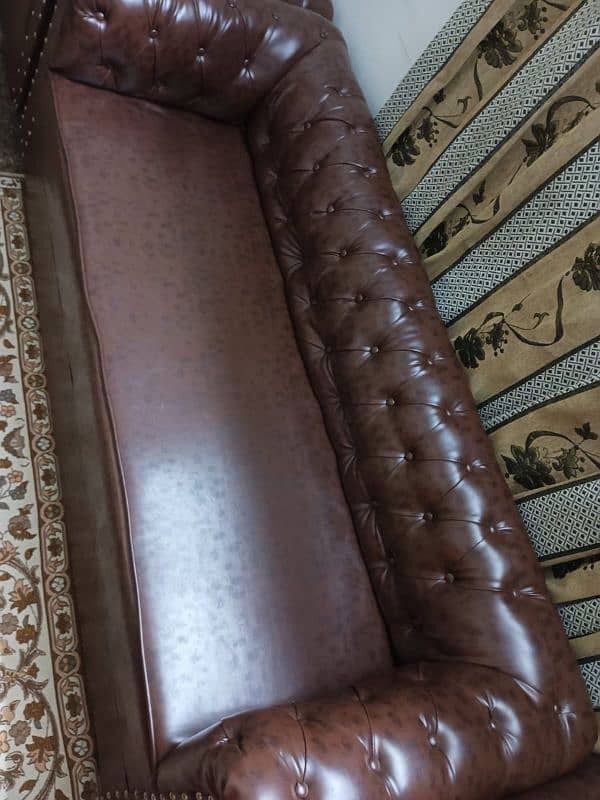 7 Seater Leather Sofa Set 6