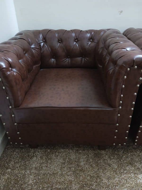 7 Seater Leather Sofa Set 7