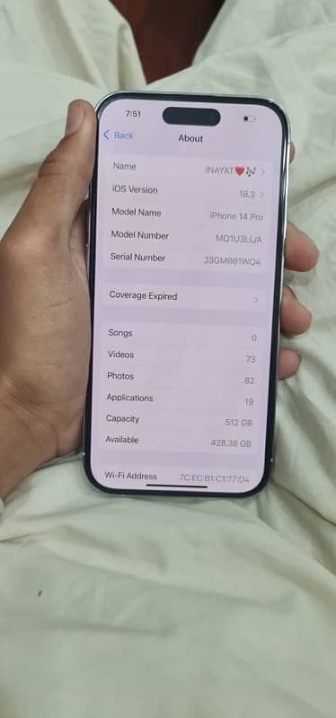 iPhone 14pro 512GB 9