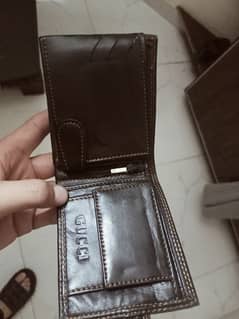 Men's Wallet in 100% Pure Leather with 18 Leather