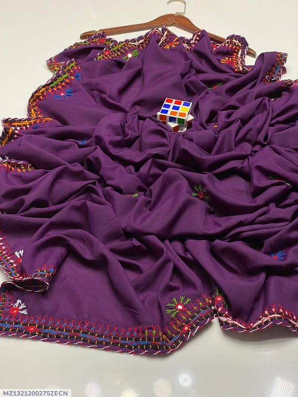 Product Name*: Women's Swiss Embroidered Border Shawl 0