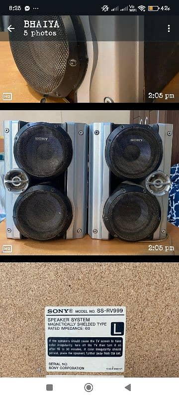 Sony HiFi Speaker's 0