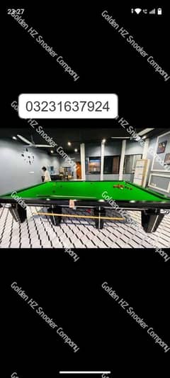 SNOOKER TABLE | RILEY SNOOKER TABLE | BILLIARD | GOLDEN HZ