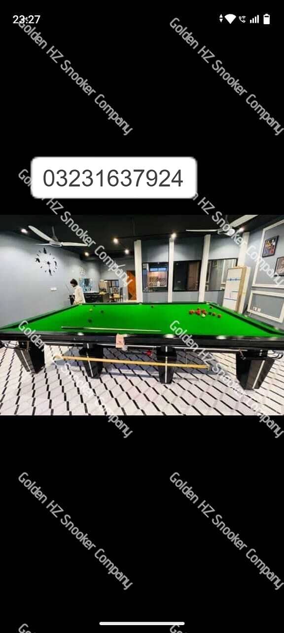 SNOOKER TABLE | RILEY SNOOKER TABLE | BILLIARD | GOLDEN HZ 0