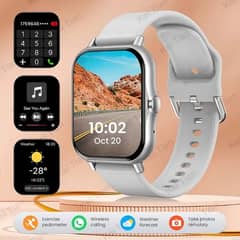 Elegant Smartwatch with Full Touch Screen, Wireless Calls