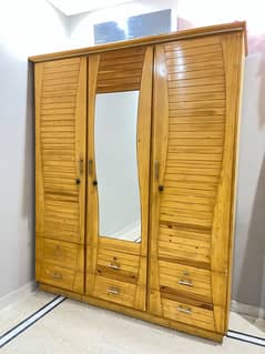 3-Door Wooden Cupboard - Good Condition