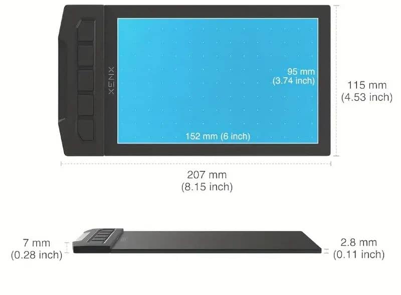 XENX Drawing Tablet, 5080 LPI Pen Resolution, 8192 Pressure 0