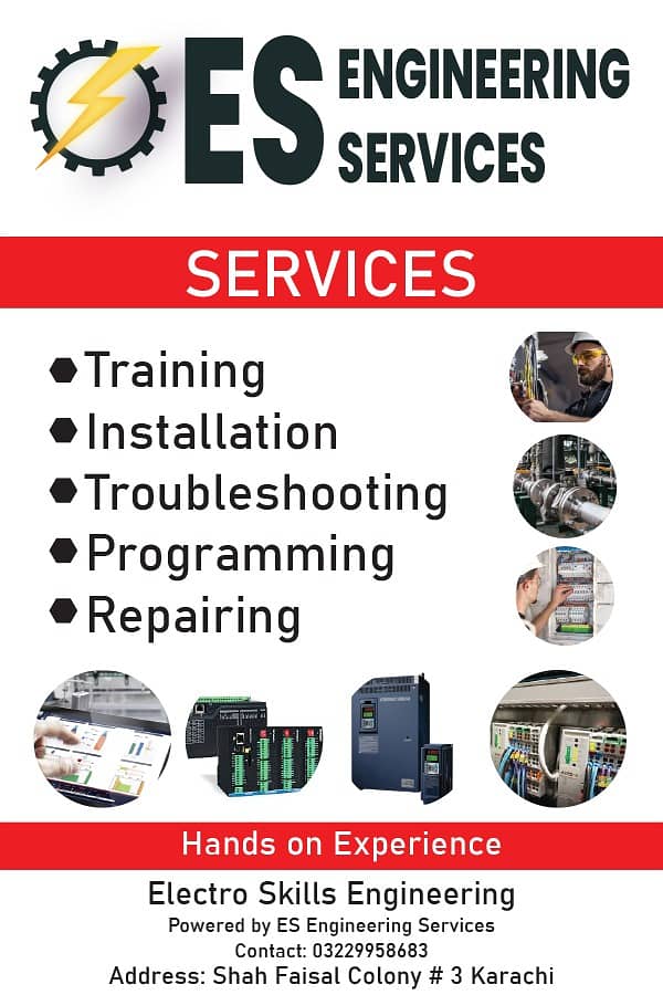 ES ENGINEERING SERVICES (VFDs | PLCs | HMIs) 03332397910 & 03229958683 1