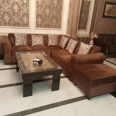 L shape 6 seater sofa