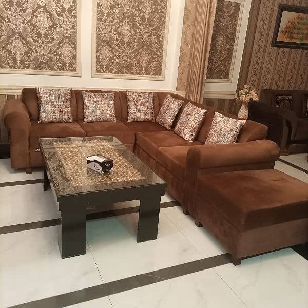 L shape 6 seater sofa 0