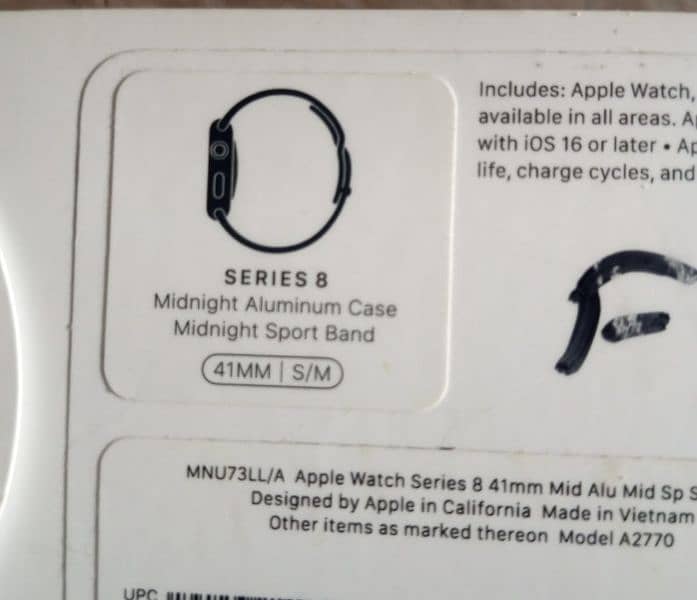 Apple Watch 8 (series 8)  41mm Midnight Black 0