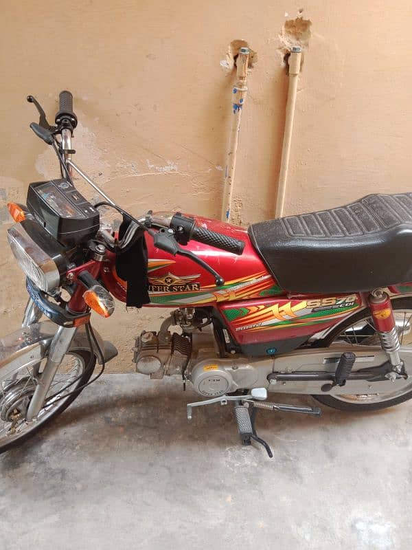 Zero meter super star 70 CC bike brand new 2