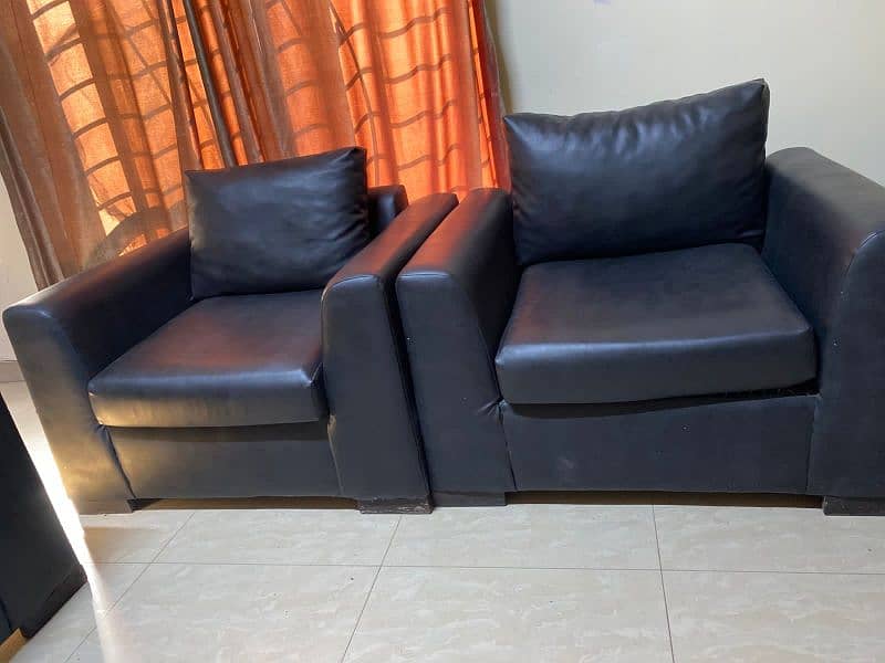 5 seater leather sofa set 1