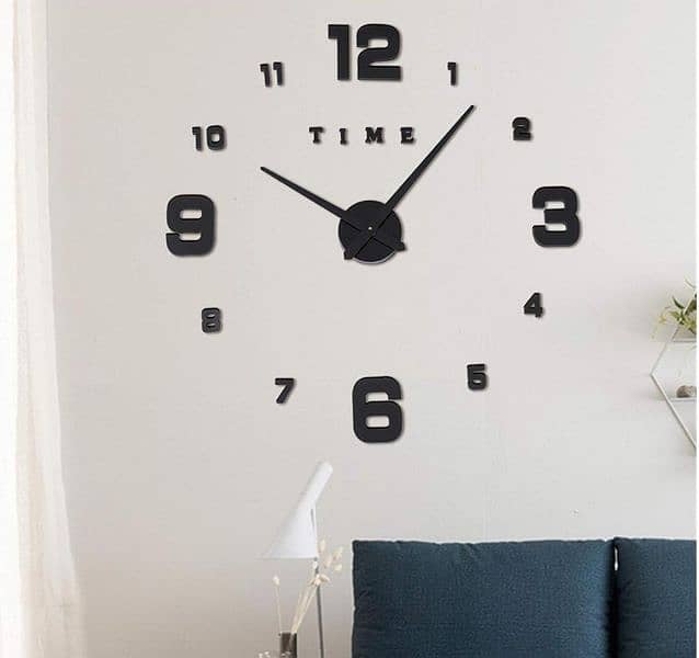 Wooden 3D DIY Wall Clock 1