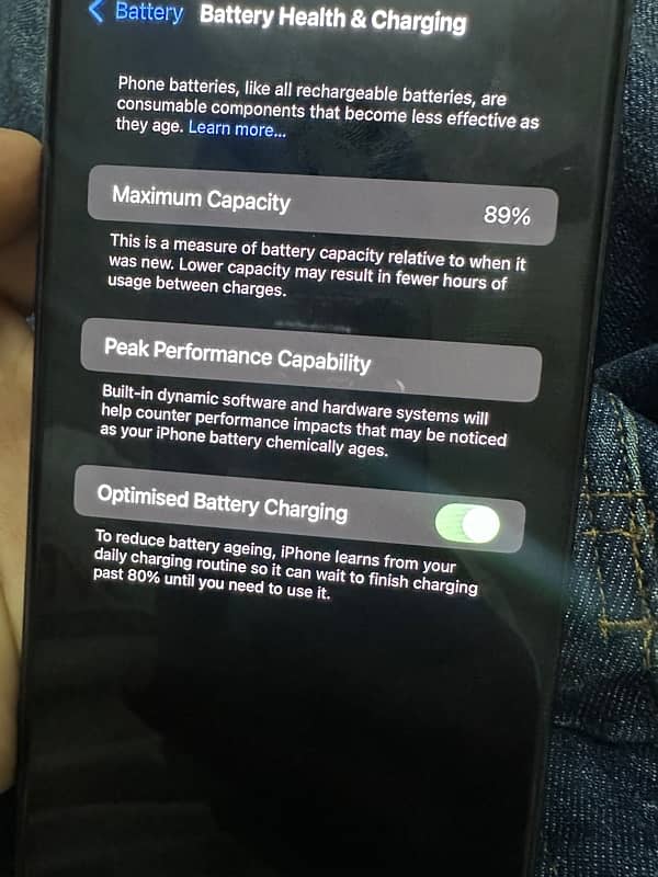 Iphone 11 Pro Max PTA APPROVED 256GB Health 89 0