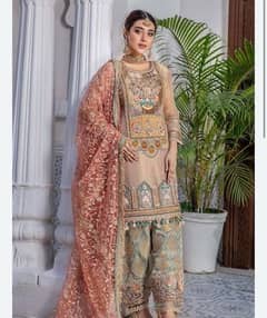 khuda baksh full heavy hand embroided dress