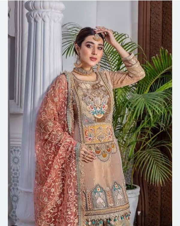 khuda baksh full heavy hand embroided dress 3