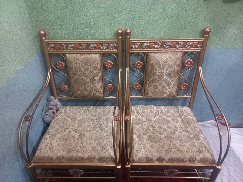 two iron made sofa for sale 1