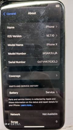 ( I  phone X ) For sale !!!!? Battery. = 79 orignal Storage