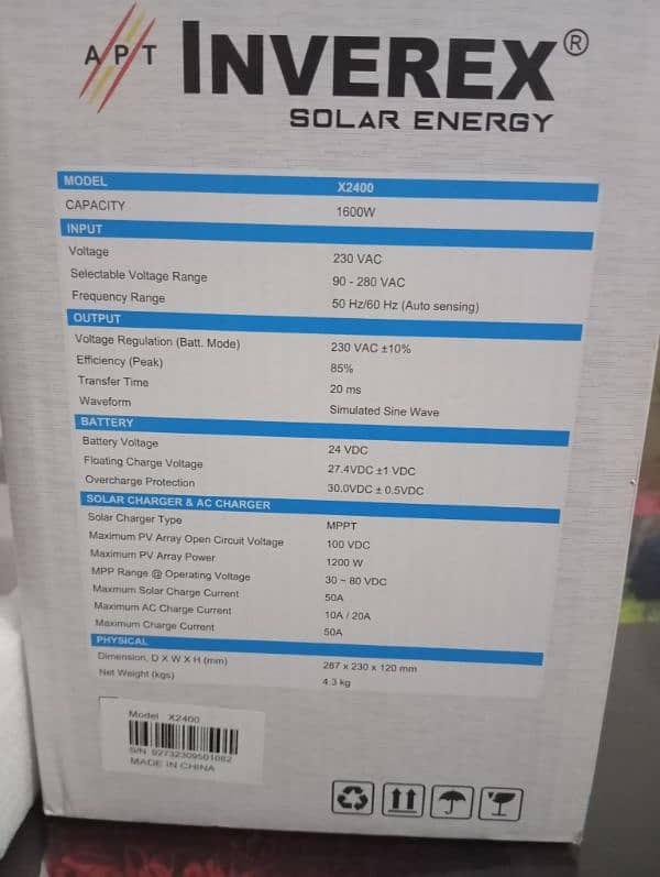 FOR SALE: Solar Inverter – at a Discounted Price of PKR 35,000 4