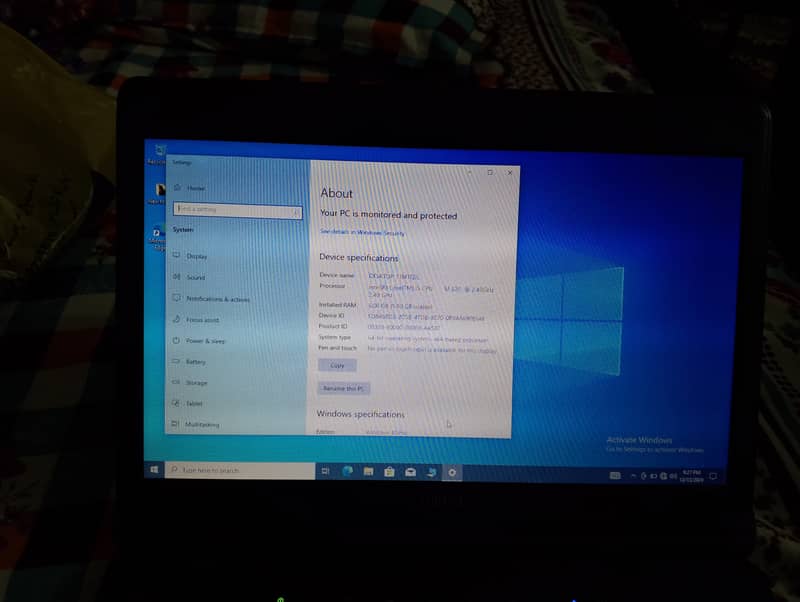 Cori5 Laptop 6gb ram 160 hardisk 11