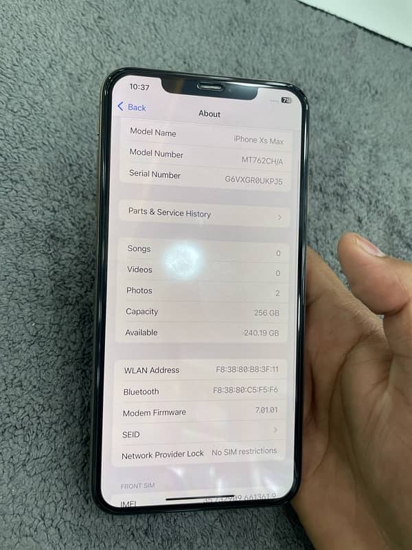 Ip Xs max 256GB Non PTA 1