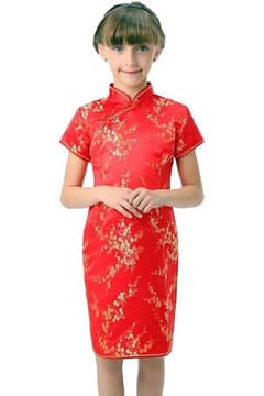 Chinese silk shirt short - Cheongsam - S/M size - Qipao -Shanghai silk