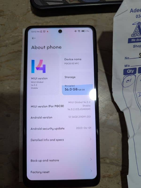 Poco X3 6GB 128GB | Original Box with Shop Receipt 4