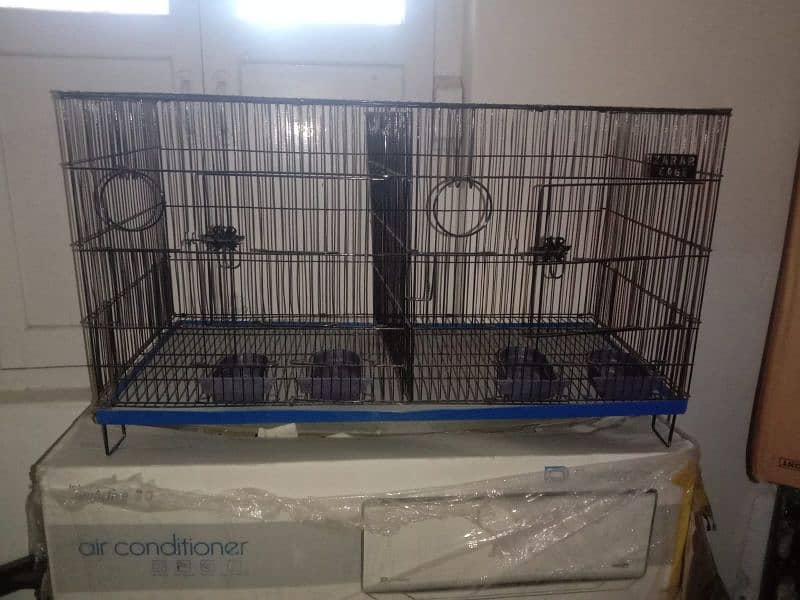 Hen / Bird Iron Cage (Dual Compartment) 0