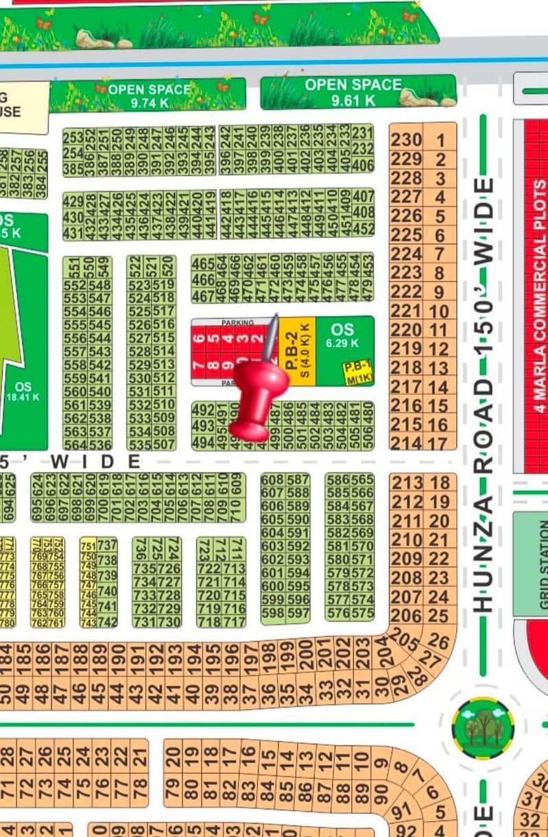 Block CFacing Park Commercial Plot for Sale in , LDA City Lahore 0