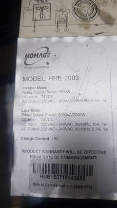 homeage ups 1500 W