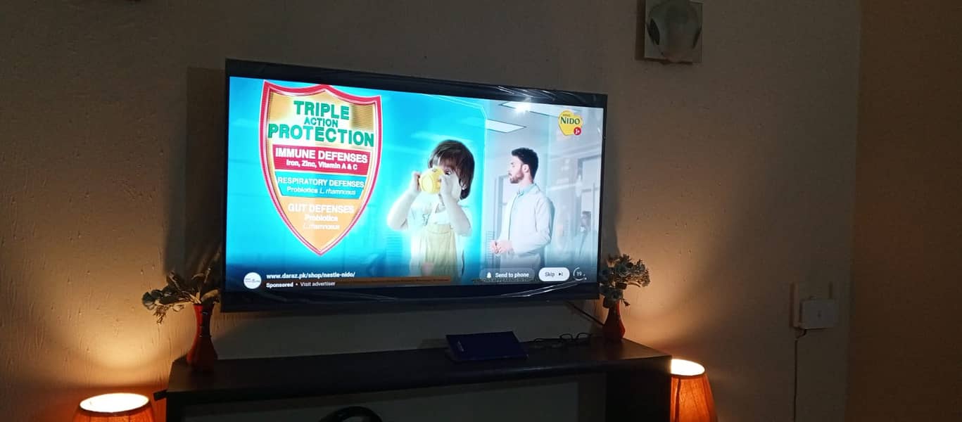 Haier brand LED for sale, , model k66 series, UHD TV,  age almost 10 3