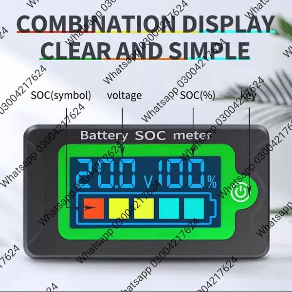 8-1000V LCD EV bike Lithium Battery Capacity indicator 0