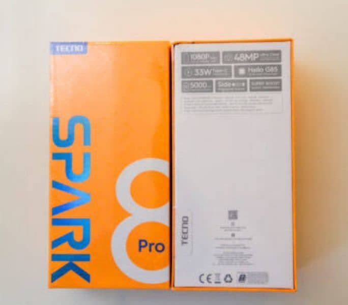 Tecno Spark 8 Pro 4+4Gb Ram 64Gb Rom In Box Pack Condition 2