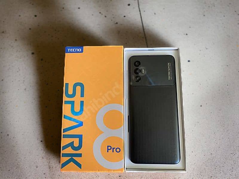 Tecno Spark 8 Pro 4+4Gb Ram 64Gb Rom In Box Pack Condition 3