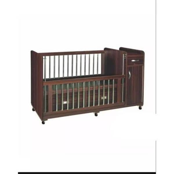 wooden baby cot in economical price 2