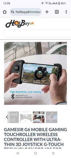 Gamesir G6 Mobile wireless Controller for Gamers